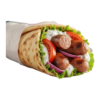 Greek Sausage Wrap 